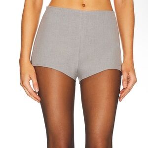 Greta mini shorts gray